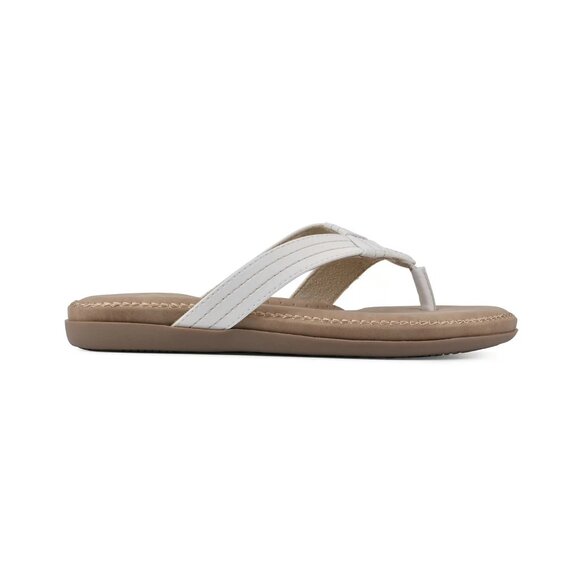 Cliffs by White Mountain Fateful Thong Sandals Women’s White 7.5 – MSRP $49 - Picture 2 of 5